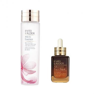 雅詩蘭黛小棕瓶精華50ml+雅詩蘭黛櫻花原生液200ml