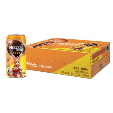 雀巢咖啡(Nescafe) 即飲咖啡 香滑口味 咖啡飲料 原醇香滑 210ml *6罐（包裝款式隨機(jī)）