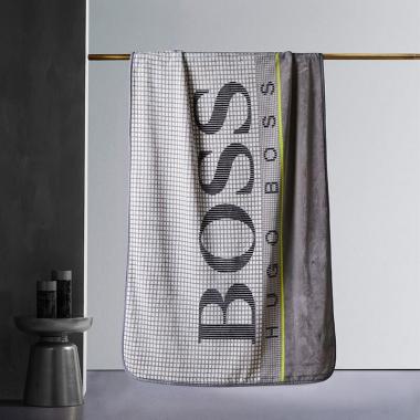 HUGO BOSS LOGO格紋毯