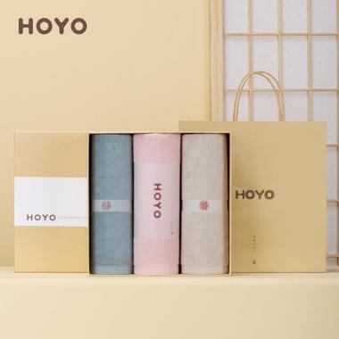 HOYO和風(fēng)長(zhǎng)絨棉毛巾三件套