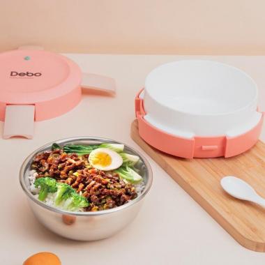 Debo德鉑保利諾馬卡龍色304不銹鋼飯盒