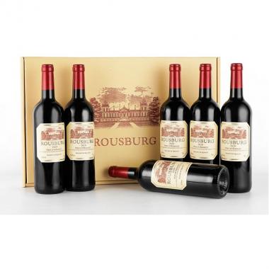 法國諾絲堡干紅餐酒750ml*6支禮盒