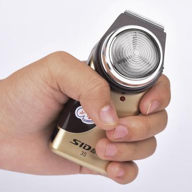 超人（SID）剃須刀男士電動充電式刮胡刀便攜單頭圓頭胡須刀