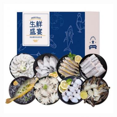 淘鮮拾光好運連連優(yōu)選海鮮禮包組合3950g