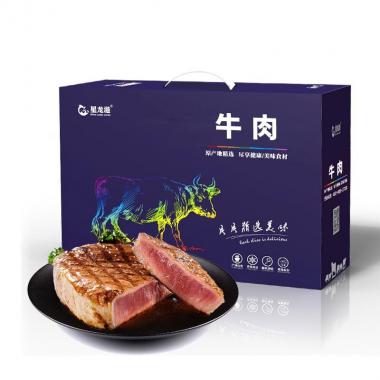 星龍港福牛福氣牛排禮盒2000g